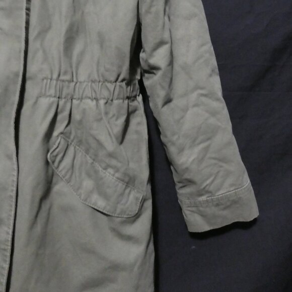 GAP KIDS | xl - extra large regular | Hooded Olive Green Sherpa Lined Parka - Picture 9 of 16